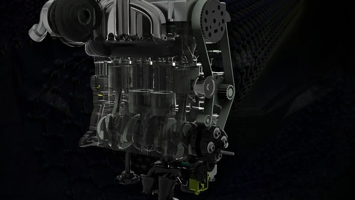 Montagearbeit an einer Motorbaugruppe bei MMHP
